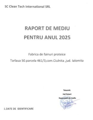Raport anual de mediu 2025